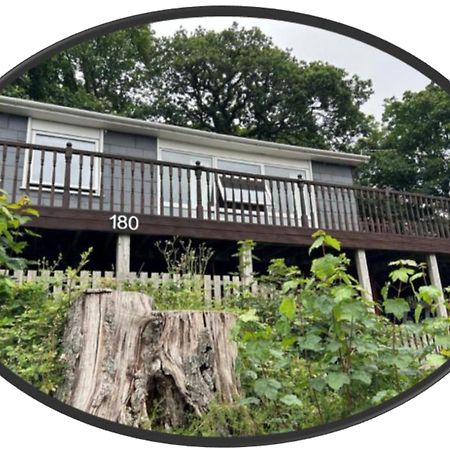 180 River View Cabin Caeathro Eksteriør bilde